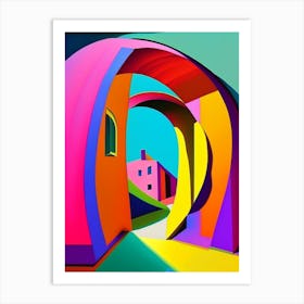 Wormhole Abstract Modern Pop Space Art Print