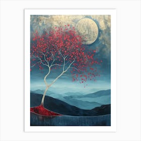 Tree Of Love Style Abstract Art Print