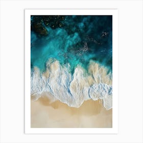 Aerial View Of A Beach 178 Art Print