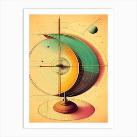 Gravitational Constant Vintage Sketch Space Art Print