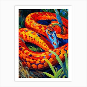 Western Coral Snake Painting Art Print
