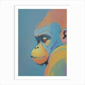 Ape in wonder Art Print