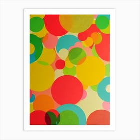 Abstract Round Dots 2  Art Print