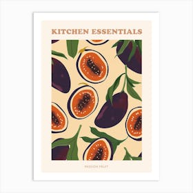 Passion Fruit Pattern Illustration Poster 2 Art Print