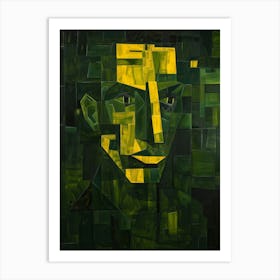 Man In Green Art Print