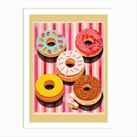Donuts Vintage Illustration 3 Art Print