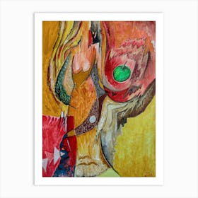 Bedroom Abstract Wall Art, Temptation   Art Print