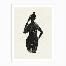 Female Silhouette 1 Art Print