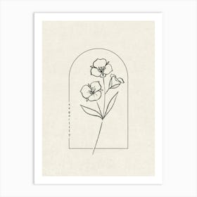 Sego Lily Flower Art Print