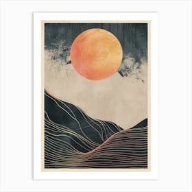 Sunrise In The Mountains Art Print