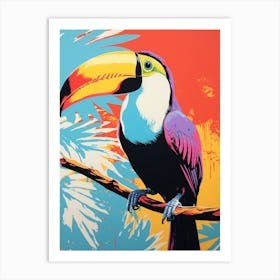 Andy Warhol Style Bird Toucan 3 Art Print
