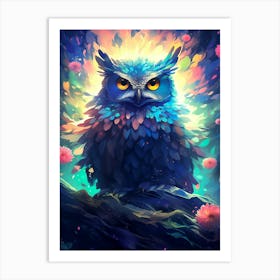 Owl Sky Art Print