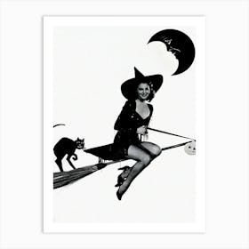 Actress Ava Gardner Dressed As A Witch Art Print