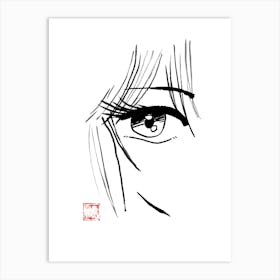 manga eye 03 Art Print