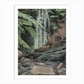 Waterfall Gorge Art Print