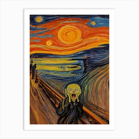 Scream - Inspired By Edvard Munch The Scream Art Print