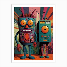 Robots Art Print