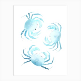 Blue Crabs Art Print