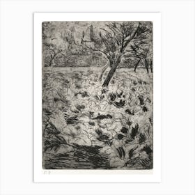The Cabbage Field (ca. 1880), Camille Pissarro Art Print