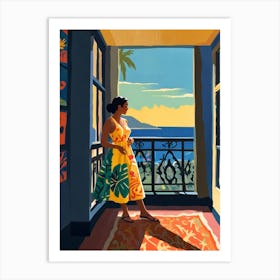 Hawaiian Girl Art Print