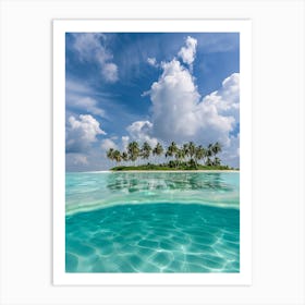 Tropical Island In The Maldives 1 Art Print