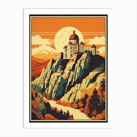 Sumela Monastery Art Deco 2 Art Print