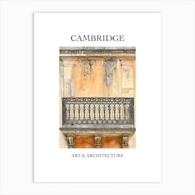 Cambridge Travel And Architecture Poster 3 Art Print