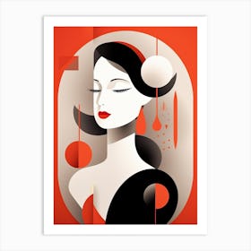 Ethereal Essence: Celebrating Woman in Abstraction Art Print