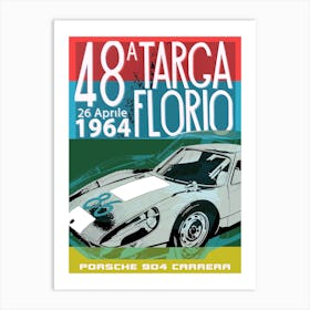 Targa Florio Porsche 904 Art Print