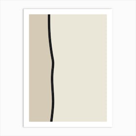 Of A Beige Wall minimalism art Art Print