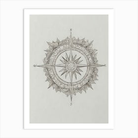 Compass 1 Art Print