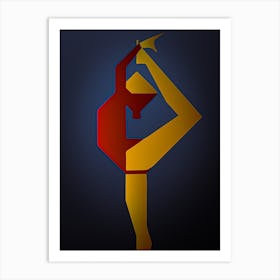 Acrobatic Gymnastics Art Print