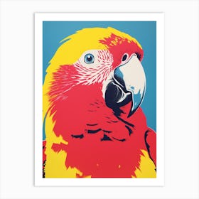 Andy Warhol Style Bird Parrot 2 Art Print