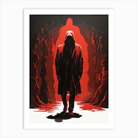 Man In A Red Coat Art Print