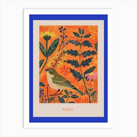 Spring Birds Poster Finch 2 Art Print