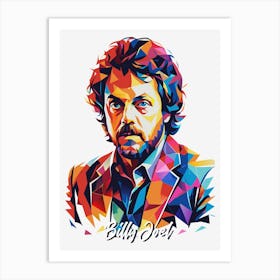 Billy Joel 01 Portrait Music WPAP Pop Art Art Print