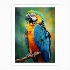 Colorful Parrot - Painting Art Print