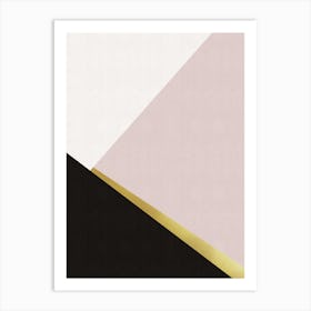 Geometric art with gold 2 1 Art Print