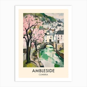 Ambleside (Cumbria) Painting 4 Travel Poster Art Print