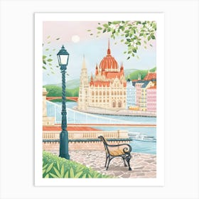 Budapest Hungary Travel Living Room Art Print