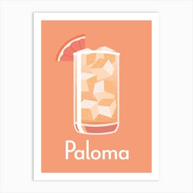 Paloma Orange Art Print