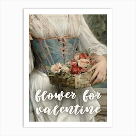 Flower For Valentine Art Print