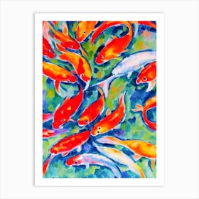 Koi Fish Matisse Inspired Art Print
