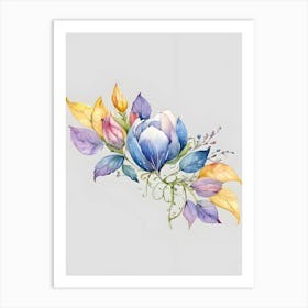 Watercolor Flowers 24 Art Print