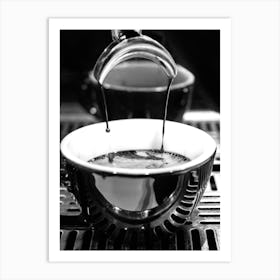 Barista Espresso Black and White_2160446 Art Print