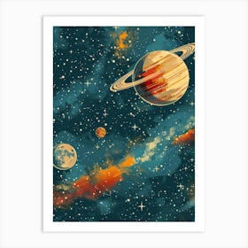 Planets In The Solar System Art Print