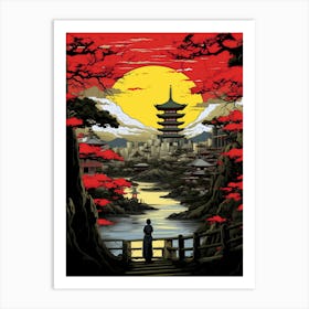 Japanese Landscape 14 Art Print