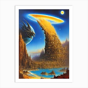 Alien City 1 Art Print