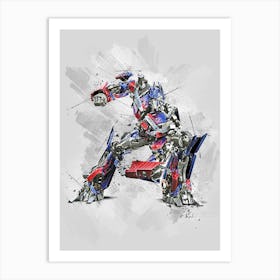 Optimus Prime Art Print