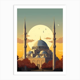 Sleymaniye Mosque Art Deco 4 Art Print